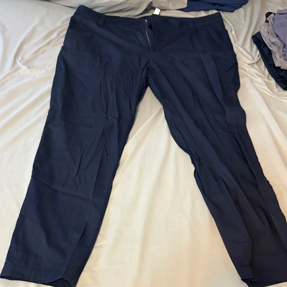 Lululemon Athletica Men's Deep Blue Dress Pants 30” 38 waist slim